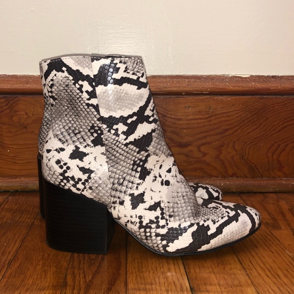 aaden block heel booties